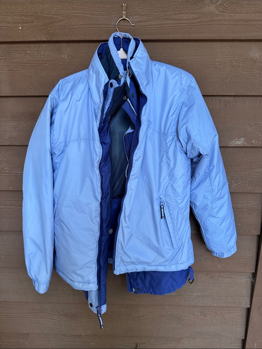 Vintage Columbia Lavender Double reversible Women's Ski Jacket size Large
